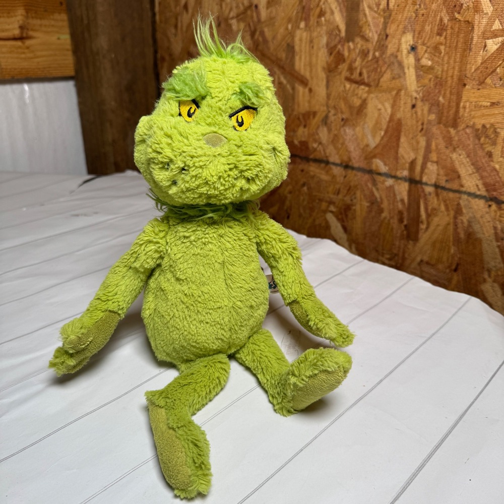 Aurora Dr Seuss‎ Grinch Plush 14" Christmas Holiday Character Toy Stuffed Animal